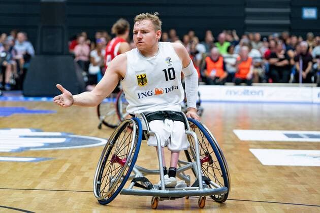 Rollstuhlbasketball WM 2018 in Hamburg - Gruppenphase Männer Deutschland GER gegen Kanada CAN Rollstuhlbasketball WM 2018 in Hamburg - Gruppenphase Männer Deutschland GER gegen Kanada CAN, Hamburg Hamburg Deutschland Edeloptics-Arena