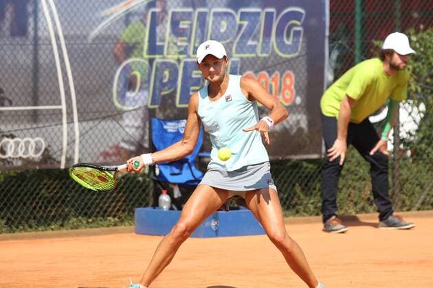 ITF-Tennis, Leipzig Open 2018, Finale Einzel Varvara FLINK (RUS) im Finale Einzel Final Singles des ITF Tennisturniers Leipzig Open 2018 am 19.08.2018 beim Leipziger Tennisclub LTC, Nordanlage.