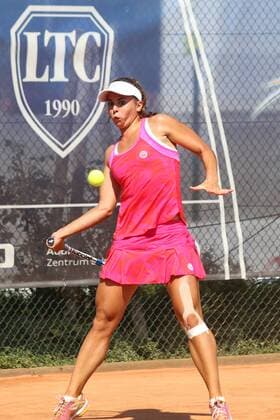 ITF-Tennis, Leipzig Open 2018, Finale Einzel Julia GRABHER (AUT) im Finale Einzel Final Singles des ITF Tennisturniers Leipzig Open 2018 am 19.08.2018 beim Leipziger Tennisclub LTC, Nordanlage.