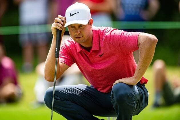 Harris English during the Wyndham Championship on Sunday August 19, 2018 at Sedgefield Country Club in Greensboro, NC. CSM PGA Golf Herren 2018: Wyndham Championship AUG 19 - ZUMAc04_ 20180819_zaf_c04_179 Copyright: xJacobxKupfermanx