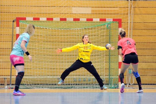 Jesse van de Polder (TusSies Metzingen 23) im Tor TusSies Metzingen, Handball, Ligaspiel, Vorbereitung, Turnier, 20.08.2018, Foto:TBaur Eibner TusSies Metzingen vs. Brest Bretagne Handball Metzingen Copyright: xEIBNER TobiasxBaurx EP_TBR