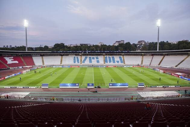 Sport Bilder des Tages 21st August 2018, Rajko Miti& x107; Stadium, Belgrade, Serbia; UEFA Champions League qualifier 1st leg, Red Star Belgrade versus Red Bull Salzburg; General view of the RAjko Mitic Stadium  ActionPlus12057364 NikolaxKrstic