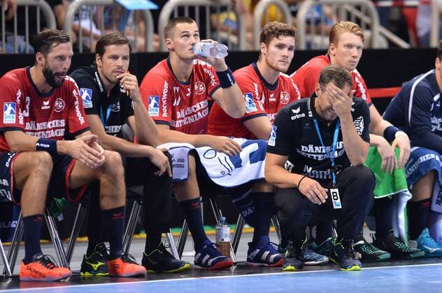 Handball Pixum Super Cup SG Flensburg Handewitt - Rhein-Neckar Löwen am 22.08.2018 im ISS Dome in Düsseldorf Maik Machulla ( Cheftrainer Flensburg ), vorne