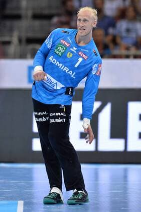 Handball Pixum Super Cup SG Flensburg Handewitt - Rhein-Neckar Löwen am 22.08.2018 im ISS Dome in Düsseldorf Mikael Appelgren ( Rhein-Neckar Löwen )