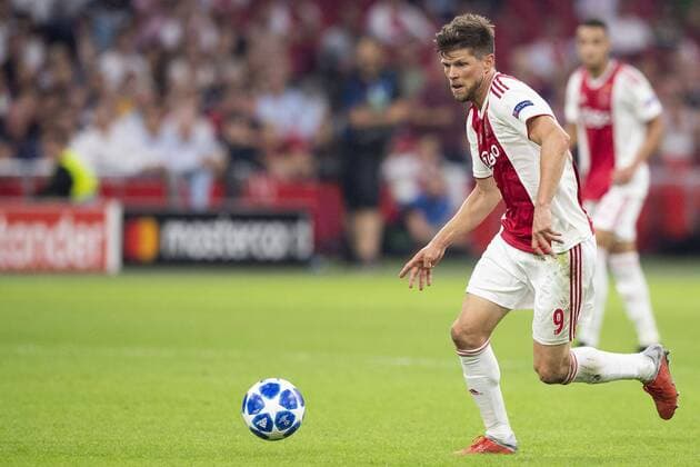 AMSTERDAM, Netherlands, 22-08-2018, football, season 2018 2019, Champions League Play-offs , Johan Cruijff ArenA , Ajax player Klaas Jan Huntelaar during the match Ajax - Dynamo Kiev . final score 3-1 Ajax - Dynamo Kiev  x2414347x
