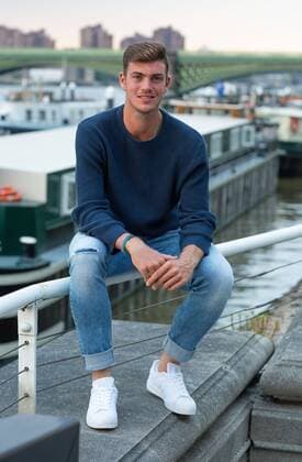 Tennis Profi MAXIMILIAN MARTERER (GER) am Thames River,London,England. Copyright: xJuergenxHasenkopfx