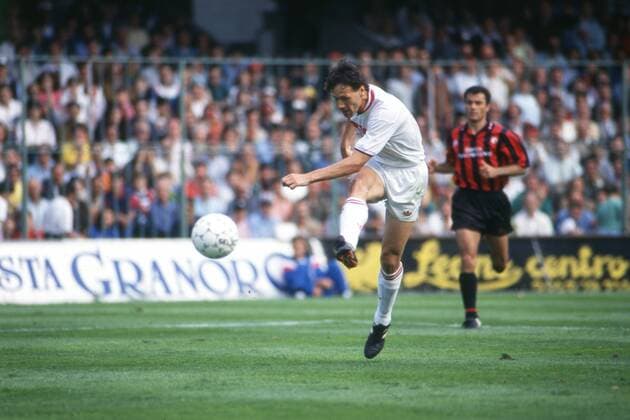 GOL MARCO VAN BASTEN CAMPIONATO SERIE A 1991-92 FOGGIA-MILAN 2-8