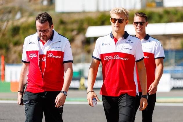 Marcus Ericsson (Sauber F1 Team) besichtigt mit Teammitgliedern die Strecke, Grosser Preis von Belgien 2018, Motorsport, Formel 1, 23.07.2018, Grosser Preis von Belgien 2018, Motorsport, Formel 1, 23.07.2018 Copyright: xEIBNER AlexanderxNeisx EP_ANS