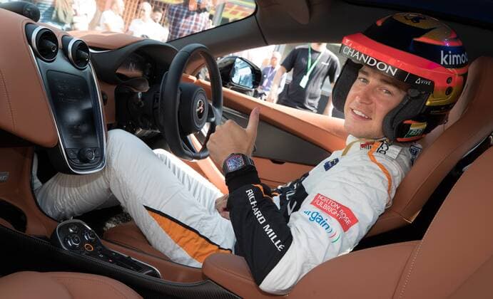 McLaren s Belgian driver Stoffel Vandoorne pictured during preparations ahead of the Spa-Francorchamps Formula One Grand Prix of Belgium race, in Spa-Francorchamps, Thursday 23 August 2018. BENOITxDOPPAGNE  x05411353x