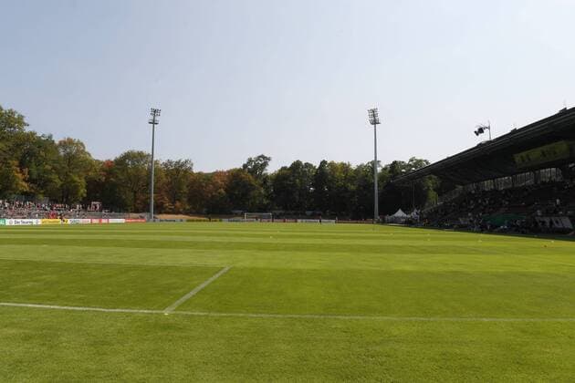 Fußball, Stadiongeschichte FC Viktoria Köln 19.08.2018, Fussball GER, Saison 2018 2019, DFB Pokal, 1. Runde, FC Viktoria Koeln - RB Leipzig 1:3, ion Sportpark Höhenberg