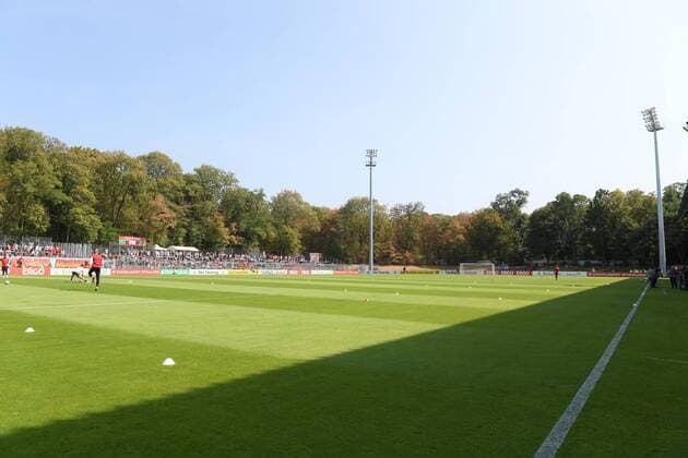 Fußball, Stadiongeschichte FC Viktoria Köln 19.08.2018, Fussball GER, Saison 2018 2019, DFB Pokal, 1. Runde, FC Viktoria Koeln - RB Leipzig 1:3, ion Sportpark Höhenberg