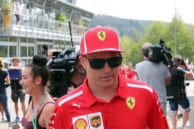 Photo4 LaPresse 23 08 2018 Spa - Francorchamps, Belgium Grand Prix Formula One Belgium 2018 In the pic: Kimi Raikkonen (FIN) Scuderia Ferrari SF71H  Copyright: xPhoto4 LaPressex