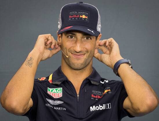 Red Bull s Australian driver Daniel Ricciardo pictured during a press conference PK Pressekonferenz part of preparations ahead of the Spa-Francorchamps Formula One Grand Prix of Belgium race, in Spa-Francorchamps, Thursday 23 August 2018. BENOITxDOPPAGNE  x05411537x