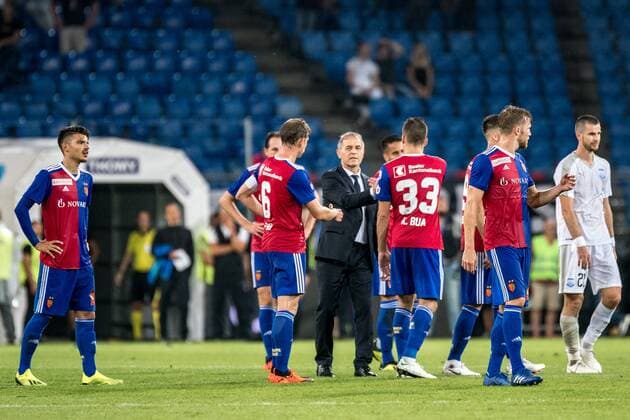 Fussball Europa League - Play-offs - 18 19 - FC Basel 1893 - Apollon Limassol - 23-08-2018 Spielende, Basel gewinnt mit 3:2, beim Europa League - Play-off-Spiel zwischen dem FC Basel 1893 und Apollon Limassol, am Donnerstag, den 23. August 2018 im St. Jakob-Park in Basel. (