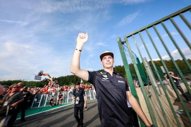 seance dedicase Vestapen FORMULE 1 : Preparations Grand Prix de Belgique - Spa Francorchamps - 23 08 2018 Photonews Panoramic 