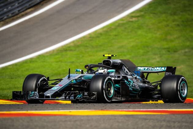 Bottas N°77 Mercedes FORMULE 1 : Essais Grand Prix de Belgique - Spa Francorchamps - 24 08 2018 Photonews Panoramic 