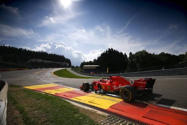 Motorsports: FIA Formula One World Championship WM Weltmeisterschaft 2018, Grand Prix of Belgium, 5 Sebastian Vettel (GER, Scuderia Ferrari), Spa-Francorchamps Belgium
