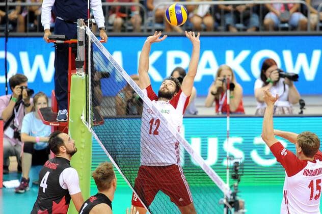 2018.08.24 Krakow Siatkowka mezczyzn , XVI Memorial Huberta Jerzego Wagnera Krakow 2018 Polska - Kanada N z Grzegorz Lomacz Foto Krzysztof Porebski PressFocus 2018.08.24 Krakow Volleyball , 16th Wagner Memorial Polska - Kanada Grzegorz Lomacz Credit: Krzysztof Porebski PressFocus NEWSPIX.PL --- Newspix.pl  20180824PF_KP023