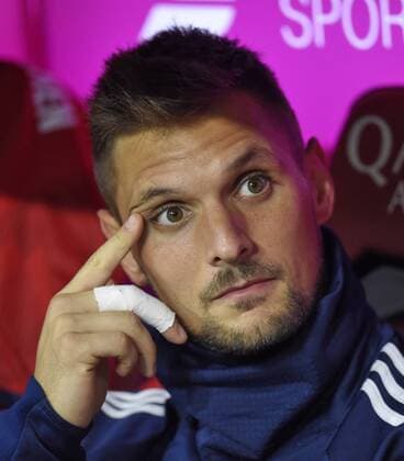 24.08.2018, Fussball 1. Bundesliga 2018 2019, 1. Spieltag, FC Bayern München - TSG 1899 Hoffenheim, in der Allianz-Arena München. Torwart Sven Ulreich (FC Bayern München) auf der Ersatzbank. ** DFL regulations prohibit any use of photographs as image sequences and or quasi-video. **