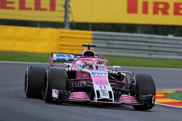 Sergio Perez, Sahara Force India F1, formula 1 GP, Belgien in Spa, 24.08.2018 Photo:mspb Jean Petin Sergio Perez, formula 1 GP, Belgien 2018