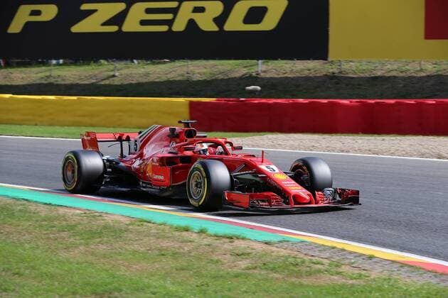 Sebastian Vettel, Scuderia Ferrari, formula 1 GP, Belgien in Spa, 24.08.2018 Photo:mspb Jean Petin Sebastian Vettel, formula 1 GP, Belgien 2018