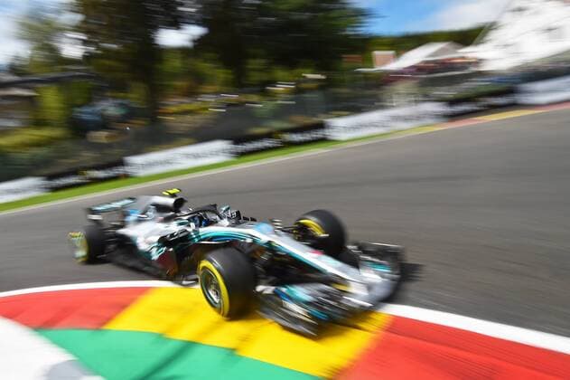 xekx 24.08.- 26.08.2018, FIA Formula 1 Championship, Grosser Preis von Belgien 2018, Grand Prix Belgien, GP Belgian Im Bild: Valtteri Bottas (FIN 77), Mercedes AMG Petronas Motorsport Spa Francochamps Belgien
