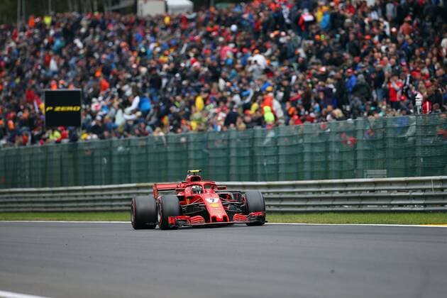 Photo4 LaPresse 25 08 2018 Spa - Francorchamps, Belgium Grand Prix Formula One Belgium 2018 In the pic: Kimi Raikkonen (FIN) Scuderia Ferrari SF71H Copyright: xPhoto4 LaPressex
