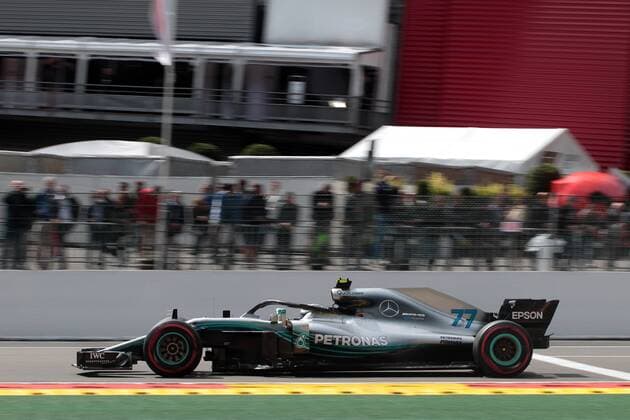 Photo4 LaPresse 25 08 2018 Spa - Francorchamps, Belgium Grand Prix Formula One Belgium 2018 In the pic: Valtteri Bottas (FIN) Mercedes AMG F1 W09 Copyright: xPhoto4 LaPressex