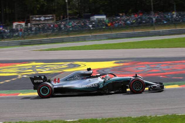 Photo4 LaPresse 25 08 2018 Spa - Francorchamps, Belgium Grand Prix Formula One Belgium 2018 In the pic: Lewis Hamilton (GBR) Mercedes AMG F1 W09 Copyright: xPhoto4 LaPressex
