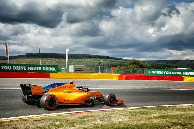 McLaren s Belgian driver Stoffel Vandoorne pictured during the qualifications ahead of the Spa-Francorchamps Formula One Grand Prix of Belgium race, in Spa-Francorchamps, Saturday 25 August 2018. BRUNOxFAHY  x05413366x