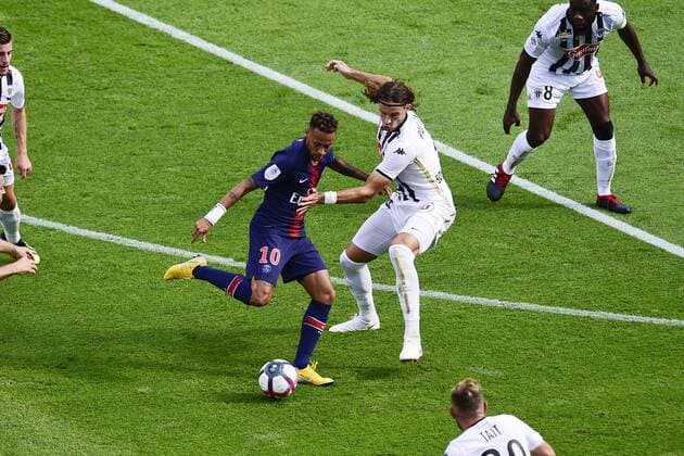 NEYMAR JR (PSG) FOOTBALL : PSG vs Angers - Conforama L1 - 25 08 2018 JBAutissier Panoramic 