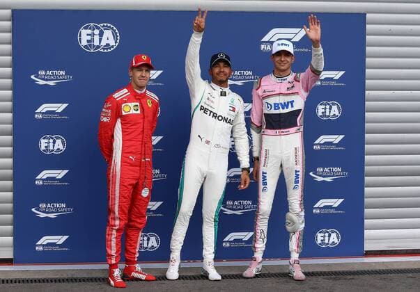 Sebastian Vettel, Lewis Hamilton; Mercedes Grand Prix, Esteban Ocon, Sahara Force India F1, formula 1 GP, Belgien in Spa, 25.08.2018 Photo:mspb Jean Petin Sebastian Vettel, Lewis Hamilton; Esteban Ocon, formula 1 GP, Belgien 2018