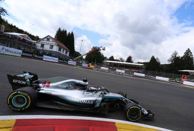 Sport Bilder des Tages Lewis Hamilton; Mercedes Grand Prix, formula 1 GP, Belgien in Spa, 25.08.2018 Photo:mspb Jean Petin Lewis Hamilton; formula 1 GP, Belgien 2018
