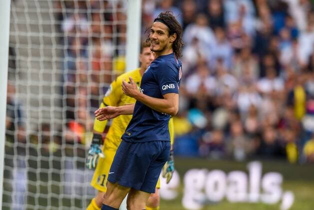 Edinson Cavani ( PSG ) FOOTBALL : Paris Saint Germain vs Angers SCO - Ligue 1 - Paris - 25 08 2018 FedericoPestellini Panoramic 