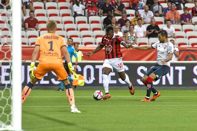 Allan Saint Maximin (OGC Nice) FOOTBALL : OGC Nice vs Dijon - Ligue 1 Conforama - Nice - 25 08 2018 NorbertScanella Panoramic 