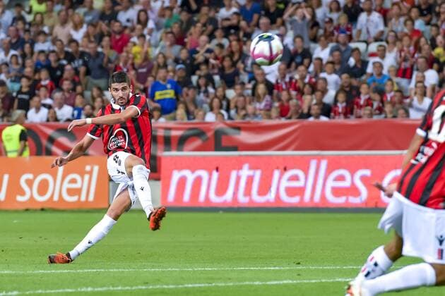 Pierre Lees Melou (OGC Nice) FOOTBALL : OGC Nice vs Dijon - Ligue 1 Conforama - Nice - 25 08 2018 NorbertScanella Panoramic 