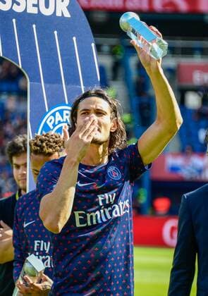 Edinson Cavani ( PSG ) - trophee buteur FOOTBALL : Paris Saint Germain vs Angers SCO - Ligue 1 - Paris - 25 08 2018 FedericoPestellini Panoramic 
