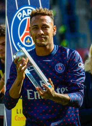 Neymar Jr ( PSG ) - trophee passeur FOOTBALL : Paris Saint Germain vs Angers SCO - Ligue 1 - Paris - 25 08 2018 FedericoPestellini Panoramic 