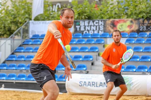 Benjamin und Manuel Ringlstetter GER, 2. ITF Beach Tennis Open Saarlouis 2018, Saarlouis, 25.08.2018,