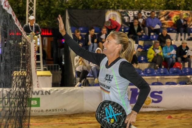 Maraike BIGLMAIER, Finale Mixed, Deutsche Meisterschaften Beach-Tennis, Saalouis, 25.08.2018,