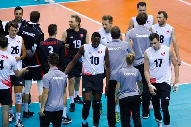 Volleyball, Länderspiel, Kanada - Frankreich KRAKOW 26.08.2018 SIATKOWKA XVI MEMORIAL HUBERTA JERZEGO WAGNERA --- VOLLEYBALL XVI HUBERT JERZY WAGNER MEMORIAL TOURNAMENT KANADA - FRANCJA CANADA - FRANCE N Z REPREZENTACJA KANADY FOT ANNA KLEPACZKO FOTOPYK NEWSPIX.PL --- Newspix.pl  180826LUM042