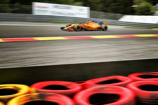 McLaren s Belgian driver Stoffel Vandoorne pictured in action during the Spa-Francorchamps Formula One Grand Prix of Belgium race, in Spa-Francorchamps, Sunday 26 August 2018. BRUNOxFAHY  x05414351x