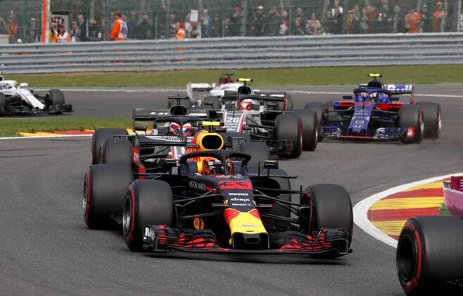 Motorsports: FIA Formula One World Championship WM Weltmeisterschaft 2018, Grand Prix of Belgium, 33 Max Verstappen (NLD, Aston Martin Red Bull Racing), Spa-Francorchamps Belgium