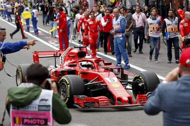 Motorsports: FIA Formula One World Championship WM Weltmeisterschaft 2018, Grand Prix of Belgium, 5 Sebastian Vettel (GER, Scuderia Ferrari), Spa-Francorchamps Belgium