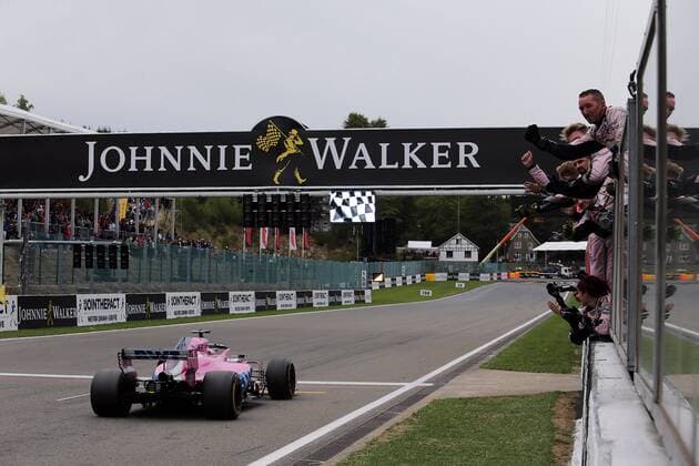 Photo4 LaPresse 26 08 2018 Spa - Francorchamps, Belgium Grand Prix Formula One Belgium 2018 In the pic: Sergio Perez (MEX) Racing Point Force India F1 VJM11  Copyright: xPhoto4 LaPressex