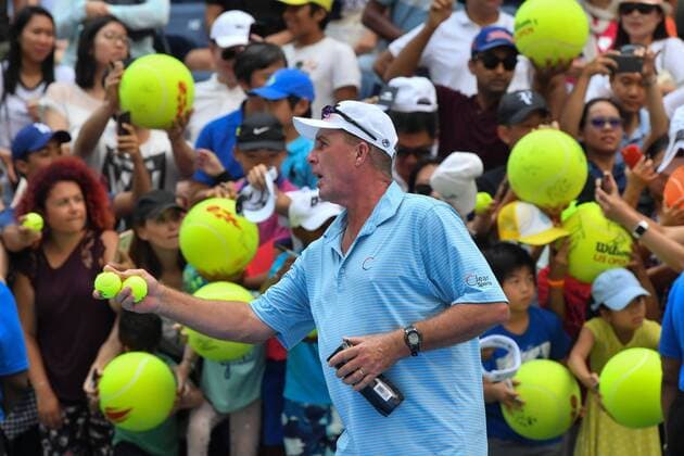 2018 Us Open Grand Slam ,New York ,USA Zverev Alexander ,Germany and his new Coach Lendl Ivan , CZE 2018 Us Open