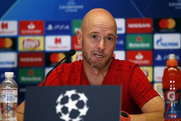 Ajax coach Erik ten Hag during the UEFA Champions League play offs round second leg match between Dynamo Kyiv and Ajax Amsterdam at the NSK Olimpiyskyi on August 28, 2018 in Kyiv, Ukraine UEFA Champions League 2018 2019 xVIxVIxImagesx xMauricexvanxSteenxIVx 11912472