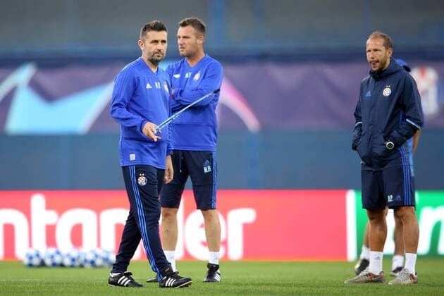 GNK Dinamo training - Zagreb, Croatia 27.08.2018., Zagreb - GNK Dinamo training before UEFA Champions League match with BSC Young Boys. Nenad Bjelica.  LukaxStanzl PIXSELL