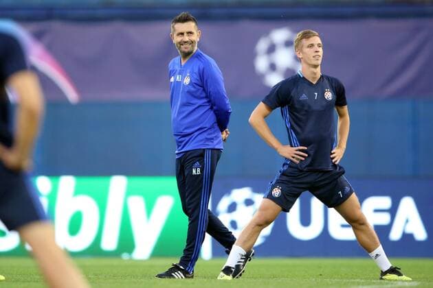 GNK Dinamo training - Zagreb, Croatia 27.08.2018., Zagreb - GNK Dinamo training before UEFA Champions League match with BSC Young Boys. Nenad Bjelica.  LukaxStanzl PIXSELL