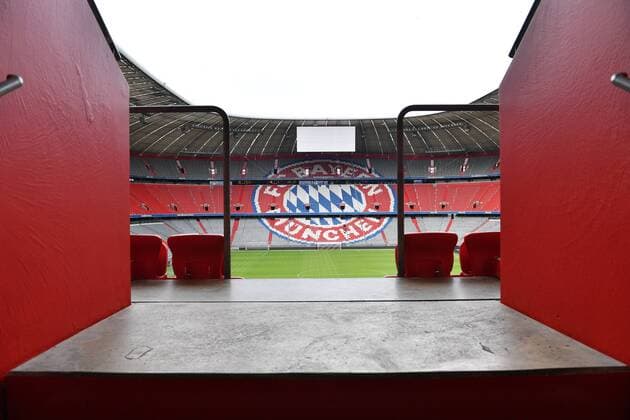 leere Allianz Arena, Stadion,Sportstaette,Innenraum,leere Raenge,leer.Uebersicht,FC Bayern Muenchen, am 27.08.2018.